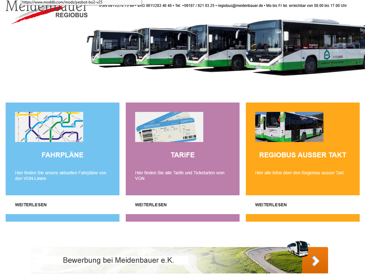 Regiobus-Website